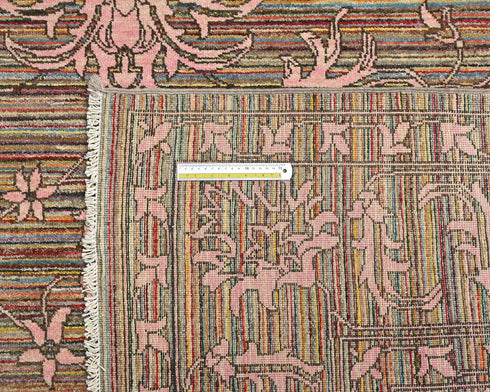 9x12 Zeigler Multicolor Afghan Hand Knotted Wool Area Rug